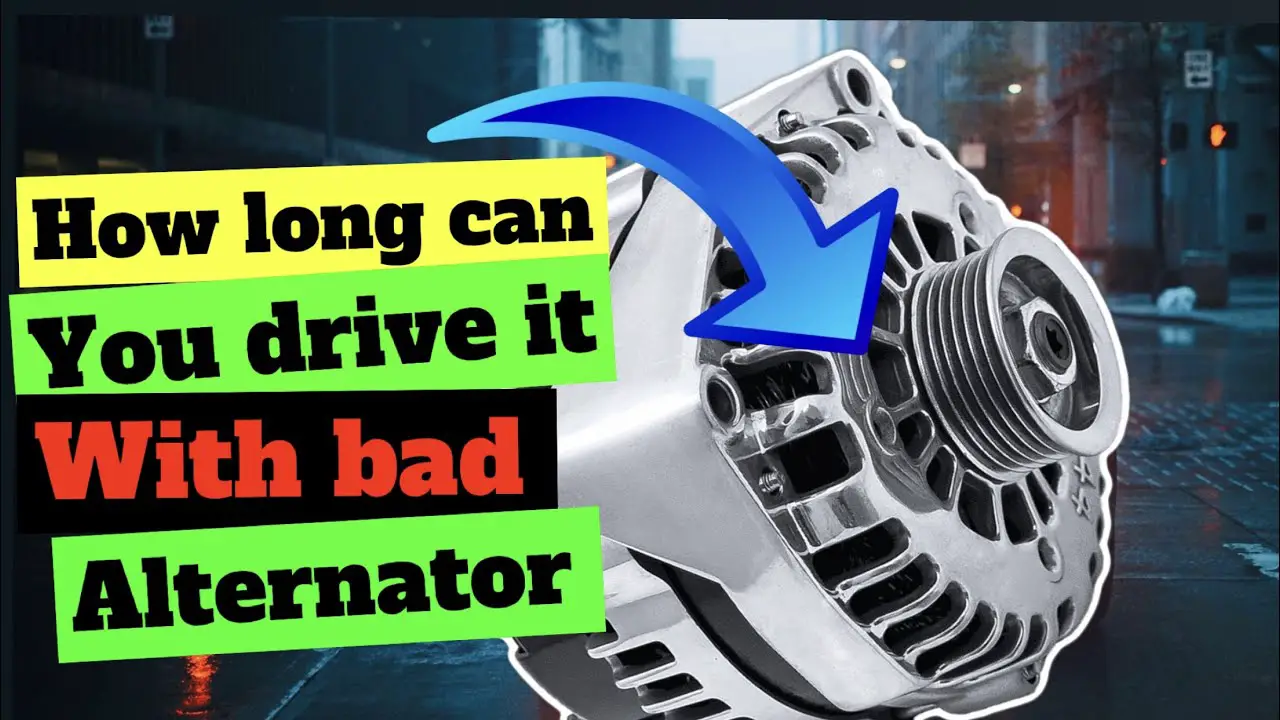 how far can i drive with a bad alternator