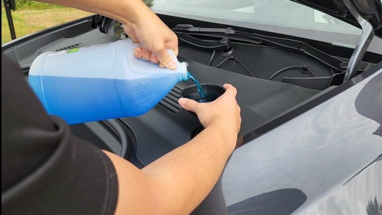 how to put windshield wiper fluid in tesla model y