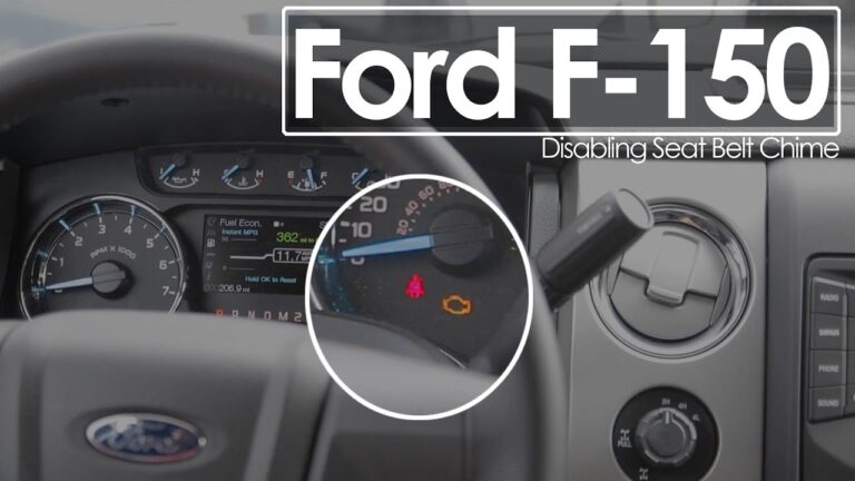 How to Turn off Seatbelt Alarm 2022 Ford F150