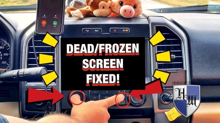 how to reset f150 screen