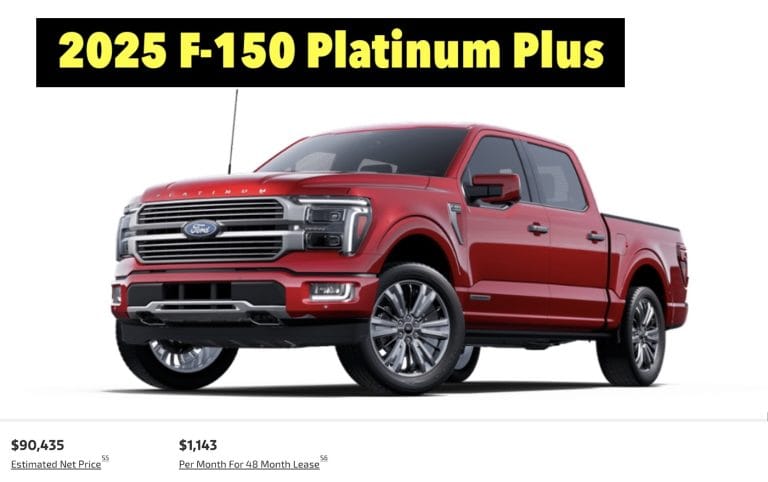 What is Included in F150 Platinum Package