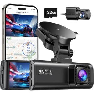 REDTIGER Dash Cam Front Rear
