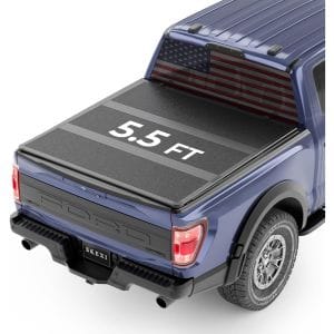 Best Tonneau Cover for Ford F150 3 SKEXI FRP Hard Tri Fold Truck Bed Cover