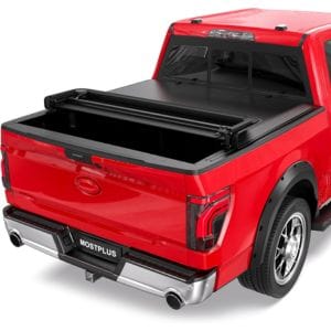 Best Tonneau Cover for Ford F150 6 MOSTPLUS Quad Fold Soft Truck Bed Tonneau Cover