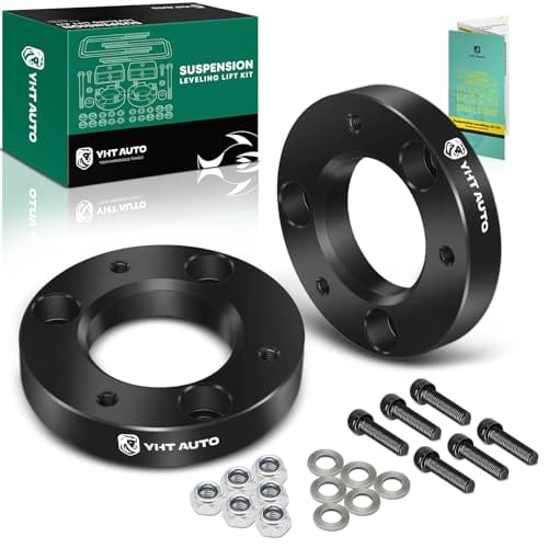 YHTAUTO 1.5 inch Front Leveling Lift Kit, Strut Spacers w/Hardware Fits 2004-2023 Ford F-150 XLT FX4 Lariat, 2003-2018 Expedition, 2006-2008 Lincoln Mark LT, RWD/4WD, Suspension Leveling Kit Set of 2
