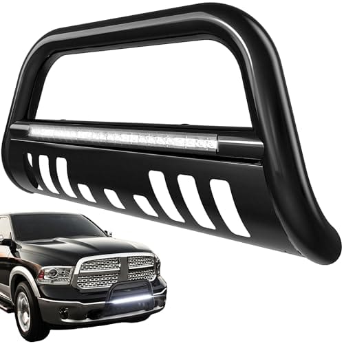 Best Brush Guard for F150 4 AUTOSAVER88 Bull Bar with LED Light Bar Compatible for 2004-2023 Ford F-150 F150 3
