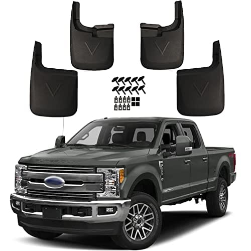 KCOOL Mud Flaps Compatible with Ford 2015-2020 F150 with OEM Fender Flares Custom Front and Rear Mud Guard Set (4pcs Set)