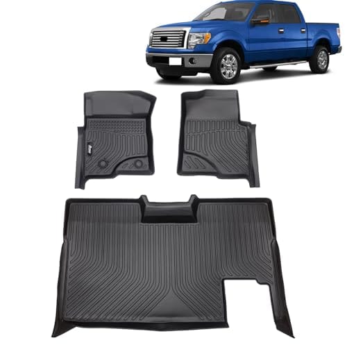 Best Tires for Ford F150 Crew Cab 5 FREEMOTOR802 Compatible With 2009-2014 Ford F-150 Super Crew Cab Floor Mats, Black 3D Molded Carpets Liner 1st 2nd Row Pad 3PC TPE Thermo Plastic Elastomer All Weather Protector