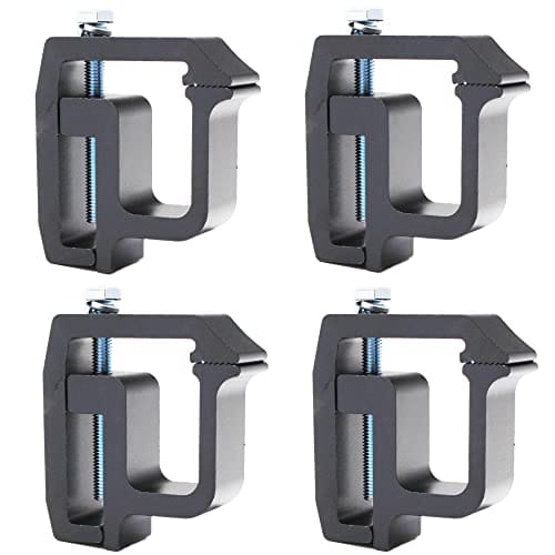 Best Truck Camper for Ford F150 6 Etetost 4 Pack Truck Cap Mounting Clamps, Truck Topper Camper Shell Clamps, Heavy Duty Ladder Racks Clamps for Ford F150 F250 Chevy Silverado Sierra 1500 2500 3500 Dodge Dakota Ram 1500 2500 3500