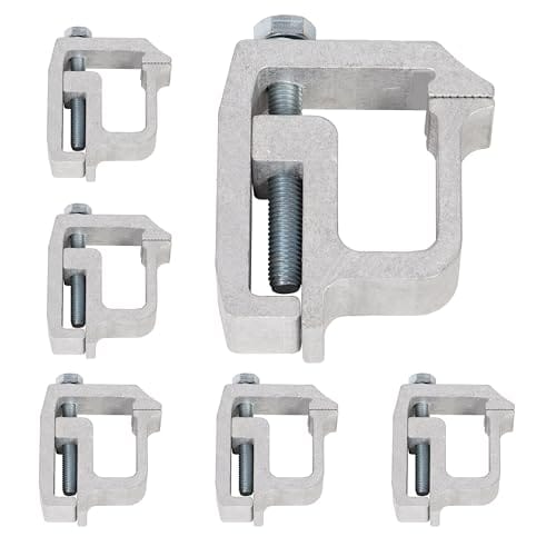 Best Truck Camper for Ford F150 3 KUAFU Mounting Clamps Truck Caps Camper Shell Compatible with Toyota Chevrolet Chevy Ford Dodge Ram Gmc Sierra Dakota Ram 1500 2500 3500 F150 F250 Heavy Duty Aluminum 2 Packages