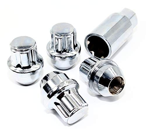 Best Wheel Locks for Ford F150 3 Set of 4 Veritek 14x1.5mm 1.7 Inch 44.5mm Length 22mm Hex Chrome Large Acorn Conical Seat Wheel Locks for Ford F-150 Expedition Lincoln Navigator Factory Wheels