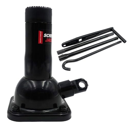 Best Floor Jack for F150 6 LUSHIH Car Jack 2 Ton (4,000 lb) Capacity Spiral Jack for Pickup Truck, Screw Jacks for Car Lift or Jack Stands, Tire Jack Fit for Ford F150 Truck Chevy Silverado Dodge Ram 1500 (Black)