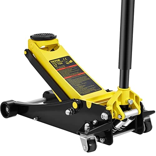 Best Floor Jack for F150 5 VEVOR 3 Ton Low Profile, Heavy-Duty Steel Racing Floor Jack with Dual Pistons Quick Lift Pump, Lifting Range 3.35