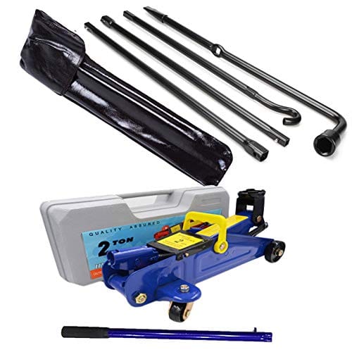 Best Floor Jack for F150 2 Spare Tire Removal Tool and Floor Jack 2 Ton Set for Ford F150 Truck (2004 to 2014) Wheel Release/Removal Repair Lug Wrench Replacement Kit