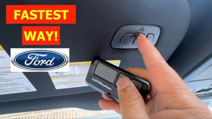 How to Program F150 Garage Door Opener 