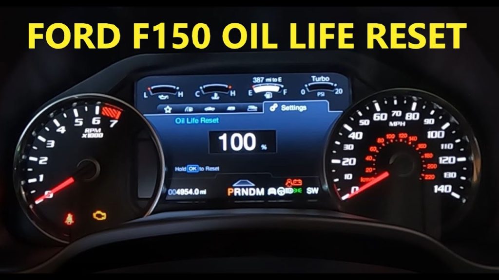 reset oil life on ford f150