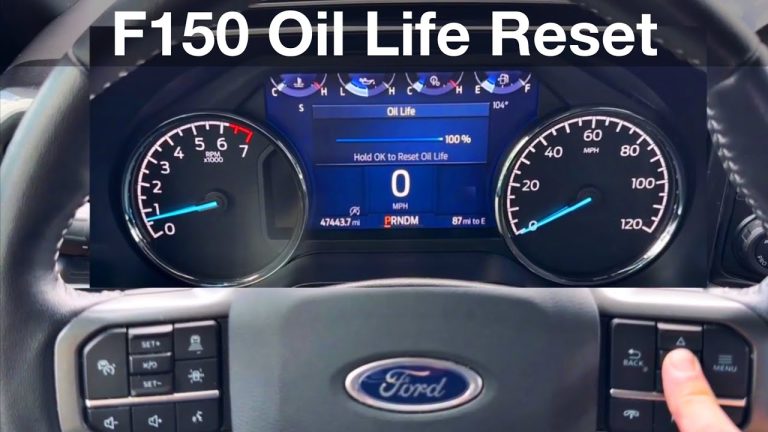 how to reset oil life on ford f150
