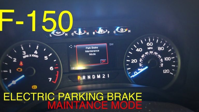 how to take parking brake off ford f150
