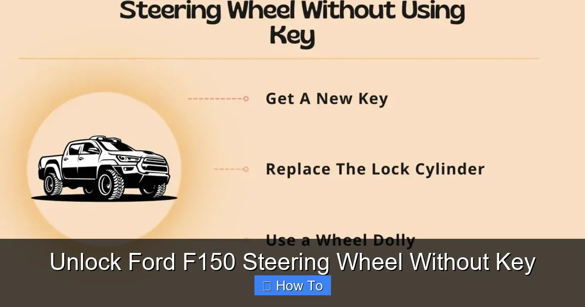 Unlock Ford F150 Steering Wheel Without Key