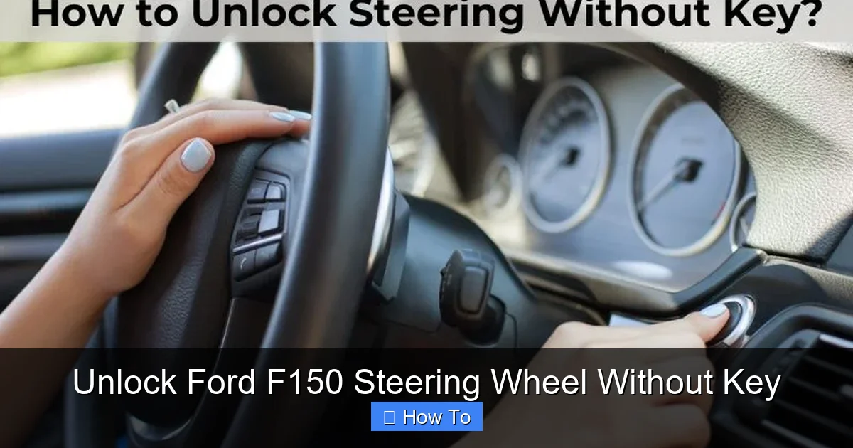 Unlock Ford F150 Steering Wheel Without Key