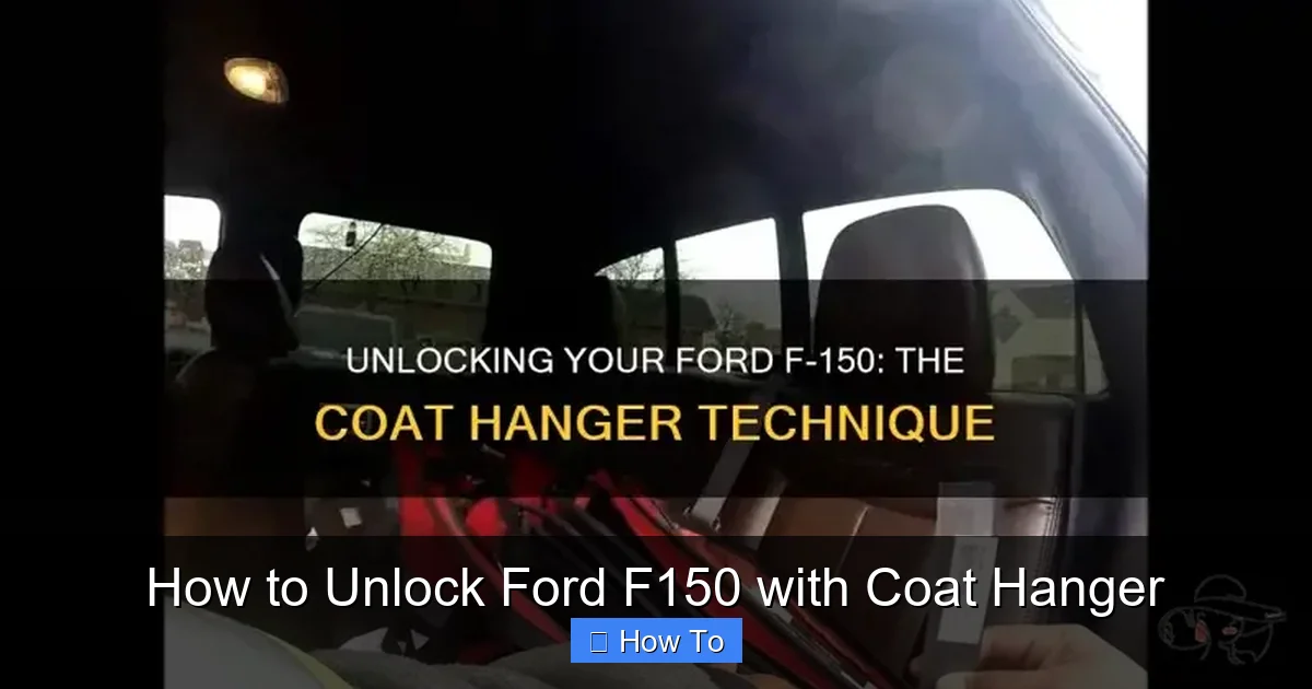 How to Unlock Ford F150 with Coat Hanger 1 How to Unlock Ford F150 with Coat Hanger