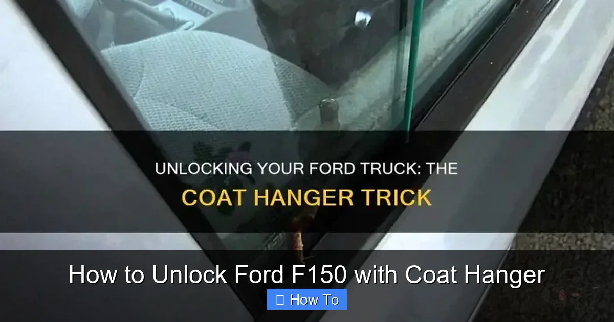 How to Unlock Ford F150 with Coat Hanger 3 How to Unlock Ford F150 with Coat Hanger