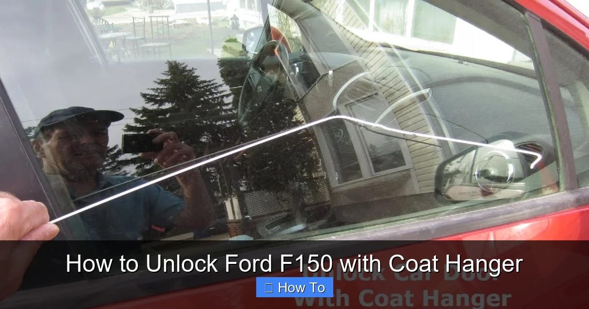 How to Unlock Ford F150 with Coat Hanger 4 How to Unlock Ford F150 with Coat Hanger