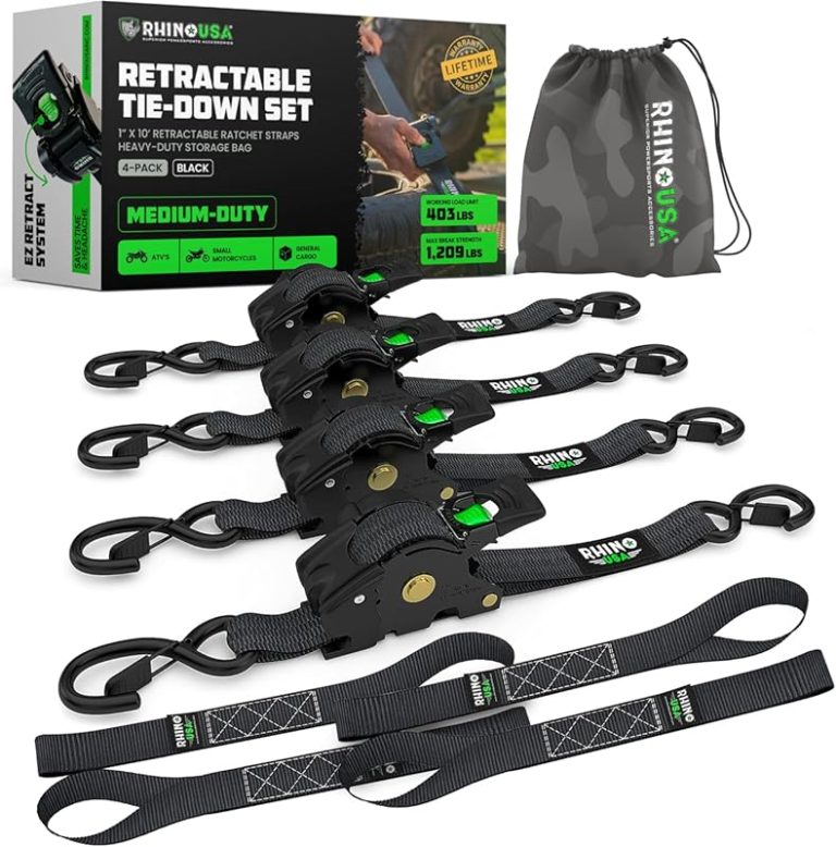 5 Best Retractable Ratchet Straps for F150 You Can Trust