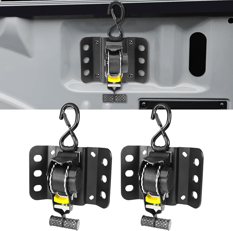 Retractable Ratchet Straps for Ford F150 2015-2025 with BoxLink Bed Mo