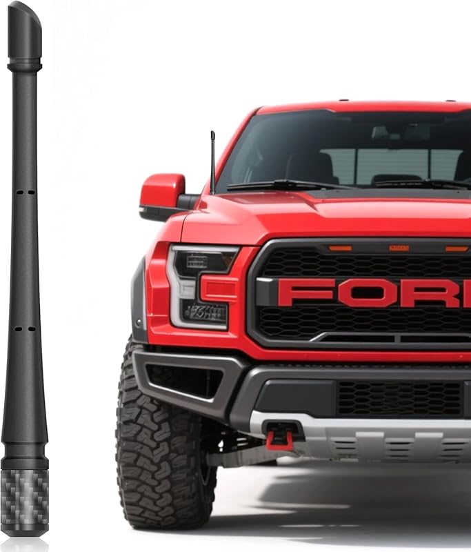 7 Inch Short Rubber Antenna for Ford F150 (2009-2025) & Bronco. Enhanc