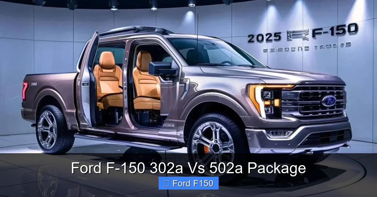 Ford F-150 302a Vs 502a Package 4 Ford F-150 302a Vs 502a Package