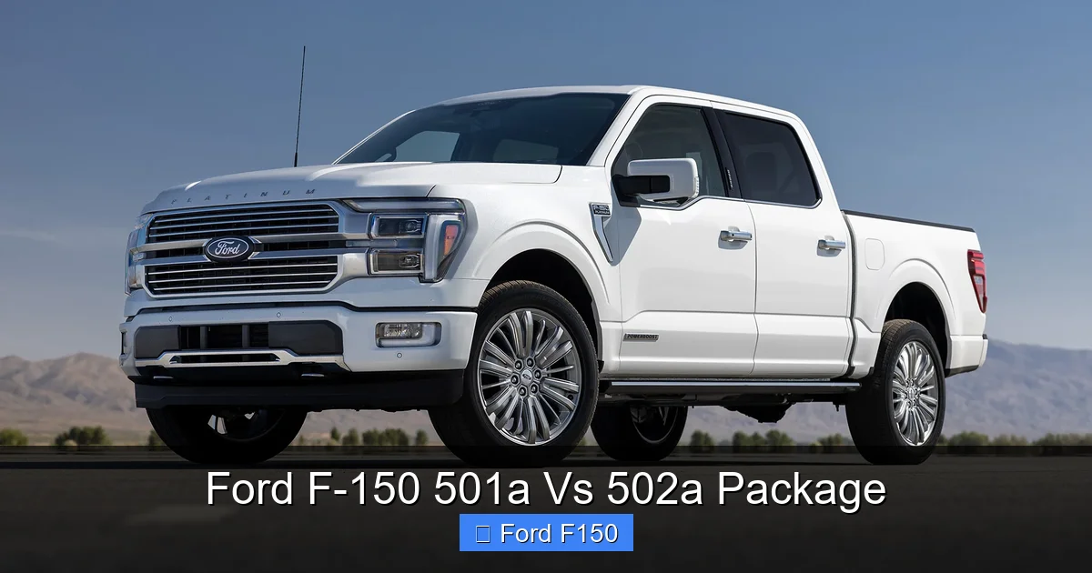 Ford F-150 501a Vs 502a Package: Find The Difference! 1 Ford F-150 501a Vs 502a Package