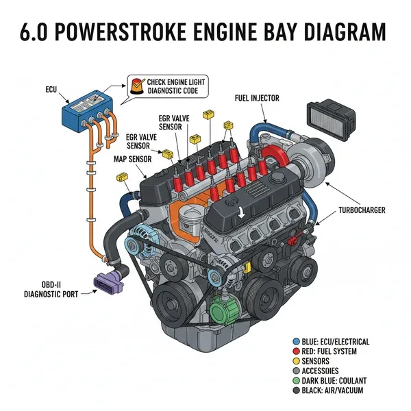 How Much Is a 2004 Ford F250 Super Duty Worth 3 6.0L Power Stroke diesel engine