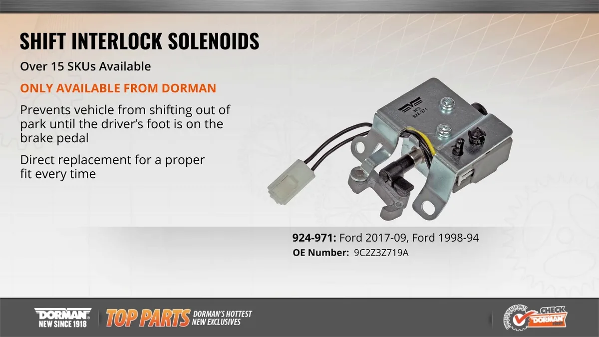 Brake Shift Interlock Solenoid