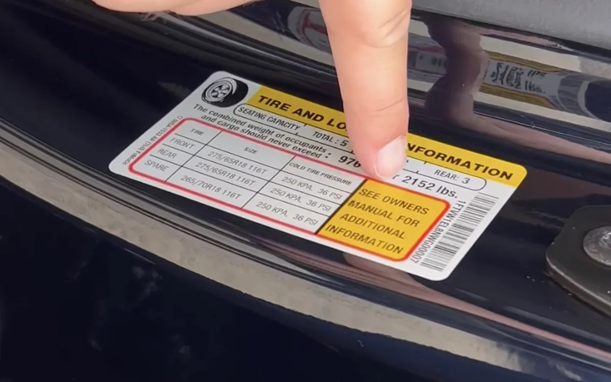 Ford F-150 Tremor Towing Capacity 3 Ford F-150 Tremor payload door sticker