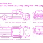 how wide is a ford f250